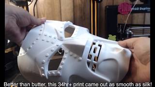 3D Printing Dr Doom mask w CR10 [upl. by Ruttger]