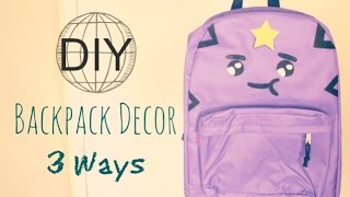 DIY Personalized Backpacks for Back to School 2014 [upl. by Ardnaiek]