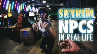 Skyrim NPCs takeover Cidercade [upl. by Lowndes]