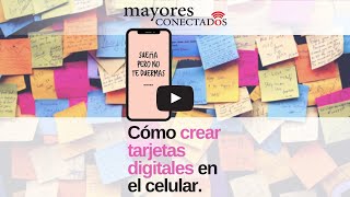 Cómo crear tarjetas digitales en tu celular [upl. by Alfonzo274]