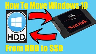 How to Move Windows 10 from HDD to SSD  Complete Tutorial 2020 [upl. by Yee]