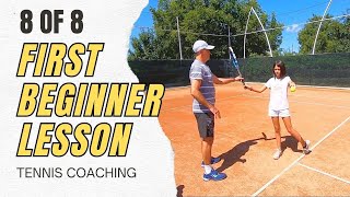 Tennis Coaches Teach THIS in the 1st Lesson  8 of 8 [upl. by Nodnol306]