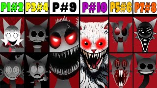 Phase 1 VS Phase 2 VS Phase 3 VS Phase 4 VS Phases 610 in Incredibox Sprunki versions  NEW MOD [upl. by Sheedy321]