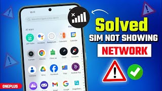 OnePlus Phone Mobile NO SERVICE And No Network Problem 2025 Solved  How to fix No Service Sim Card [upl. by Ena775]