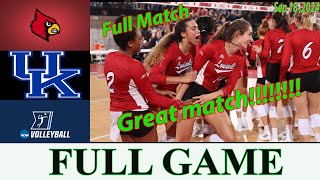 Louisville vs Kentucky Full Match  Womens College Volleyball 2024  NCAA Volleyball 2024 [upl. by Lenehc]