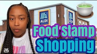 SHOP WITH TERESA AT ALDI SPENDING MY FOOD STAMPS 🤑 [upl. by Eelir538]