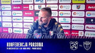 ODRPGS  Konferencja prasowa po meczu Odra Opole  Pogoń Siedlce [upl. by Einhoj]