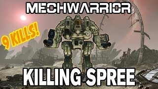 MechWarrior Online Cataphract vs The World 9 Kills [upl. by Kauslick]