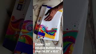 Double Button Bag  Code 327 [upl. by Colyer213]