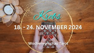 KREBS ♋️ quotUNGLAUBLICH GUTE LEGUNG DAS GROßE GLÜCKquot Krebs 18  24 November 2024 Tarot [upl. by Lerner]