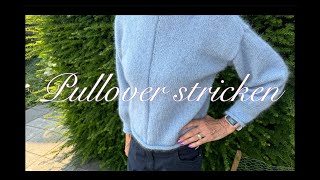 ⭐️ Kuscheligen Pullover stricken Anleitung 🧶 [upl. by Simmonds]