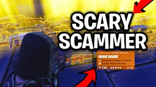 Scary Scammer Scams Himself For Loads of 130 Weapons Scammer Gets Scammed Fortnite Save The World [upl. by Lalage]