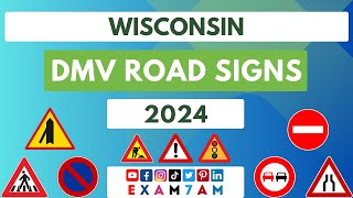 WISCONSIN DMV ROAD SIGN WRITTEN TEST  LEARN ROAD SIGNS IN 2024  PASS YOUR DMV WRITTEN EXAM [upl. by Burack]