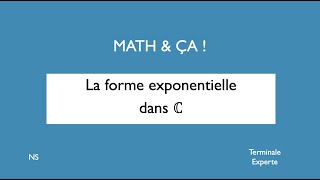 La forme exponentielle dans C [upl. by Yeung]