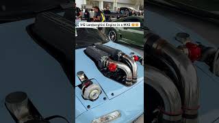 LAMBORGHINI V12 ENGINE INSIDE A MAZDA MX5 Miata v12 [upl. by Chari]