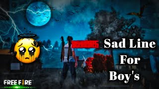 😔😥 Free Fire Sad Shayari StatusFree Fire Sad Whatsapp StatusFree Fire sad shayari status videoFF [upl. by Lyndel]