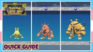 How To Evolve Elekid Into Electabuzz Into Electivire In Pokemon Scarlet amp Violet  Quick Guide [upl. by Fitalludba]