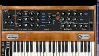 TUTORIEL  Le Minimoog V Arturia 610  TUTORIAL [upl. by Jolee444]