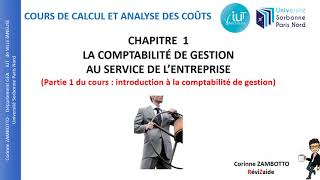 Cours de comptabilité analytique  GEA  11 Introduction à la comptabilité de gestion [upl. by Onitram]