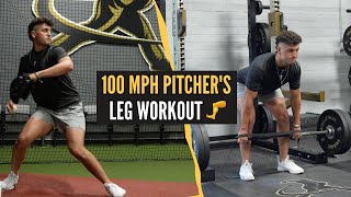 Lower Body Workout With A 100 MPH Pitcher [upl. by Muire]