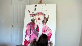 quotSummerquot Pop Art Style painting in Fast Motion by Artist AlSu [upl. by Rab752]