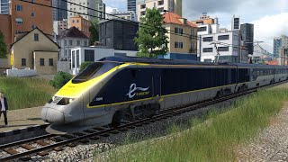 Transport Fever 2  Cab ride en Eurostar et Record de Vitesse entre Nice et Agen [upl. by Ayvid504]