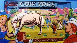 1965 Gottlieb COW POKE Pinball Machine in action [upl. by Geminian412]