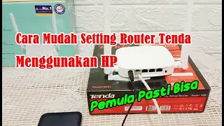 Cara Mudah Setting Router Tenda Menggunakan HP [upl. by Aniham]