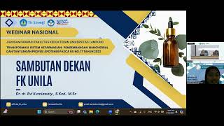 Webinar nasional jurusan Farmasi Fakultas Kedokteran [upl. by Raveaux]