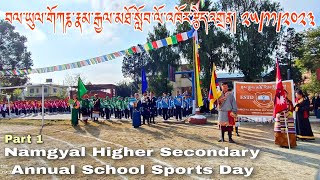 Namgyal Higher Secondary School Annual Sports Day Nepal 25 Nov 2023 sportsday2023 tibetanvlogger [upl. by Ttennaj]