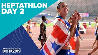 Heptathlon Day 2  World Athletics Championships Doha 2019 [upl. by Attezi688]