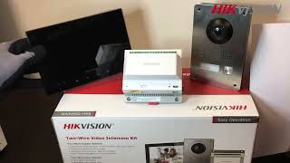 Interphonie  Hikvision  Kit interphonie 2 fils DSKIS702 [upl. by Tutto404]