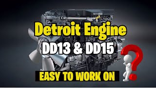 Is it easy to work on DD13 amp DD15 Detroit Engine shorts [upl. by Eillehs258]