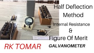 Half deflection method  Resistance and Figure of merit of Galvanometer  galvanometer  Rktomar [upl. by Nylekcaj]