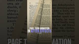 Page Turn Animation After Effects Tutorial [upl. by Tekla]