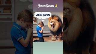 Jesus rescued the little boy from the angry lion 🦁 [upl. by Atined176]