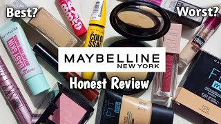 I tried almost EVERYTHING from MAYBELLINE Review [upl. by Tessi]