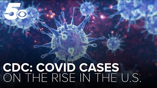 CDC COVID cases rising in the US [upl. by Esiuolyram]