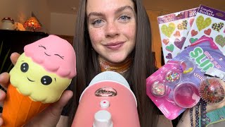 ASMR Triggers Haul Fidget Toys Crafts etc [upl. by Leynad]