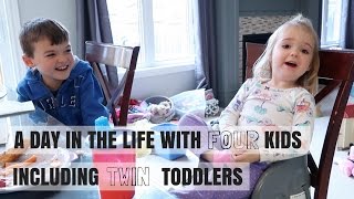 A DAY IN THE LIFE 14  LIFE WITH FOUR KIDS INCLUDING TWIN TODDLERS  Nesting Story [upl. by Eluj]