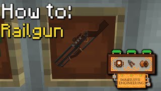 How to Immersive Engineering  Railgun Minecraft 1165 [upl. by Hjerpe]