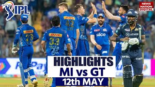 MI vs GT Full Match Highlights 2023 Mumbai vs Gujarat Highlights  Today Match Highlights [upl. by Lorrin]