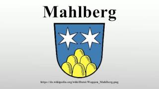 Mahlberg [upl. by Sheila]