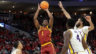 Izaiah Brockington Highlights March Madness Iowa State vs LSUWisconsin [upl. by Lozano]