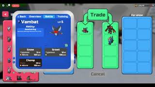 Trading gamma vambat WEL  Loomian Legacy [upl. by Rahsab]