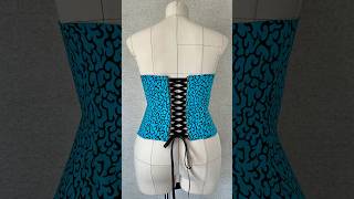 How to sew Bustier Loops with Rattail Satin Cord corset corsettutorial shorts [upl. by Aniratak890]