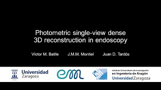 Photometric singleview dense 3D reconstruction in endoscopy [upl. by Ytirehc]