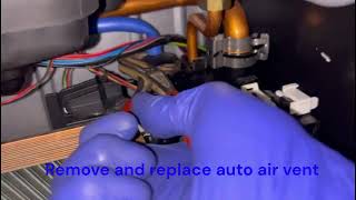 How to replace auto air vent  Leaking auto air vent on Glow Worm Energy combi boiler step by step [upl. by Tadd]