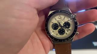 Q Timex Chronograph 40mm Leather Strap Watch Review [upl. by Camfort]