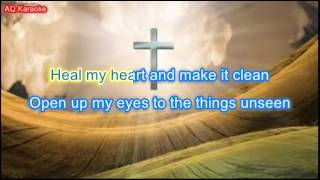 Hosanna  Hillsong United karaoke lyrics [upl. by Vins405]